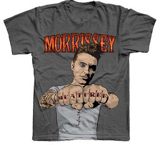 Illustration for article titled Morrissey swipes Doris Day’s “I’ll kill you” T-shirt slogan, gets credit/blame